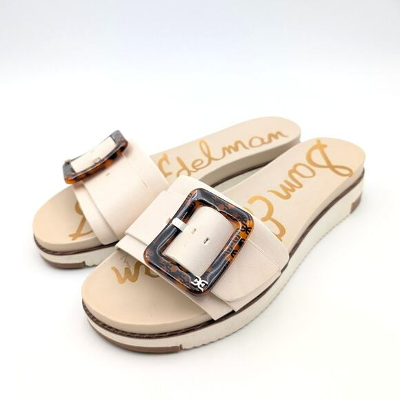 Sam Edelman Ariane Slide Sandals Women's Modern Ivory Size US8.5 EU39 - Picture 1 of 10